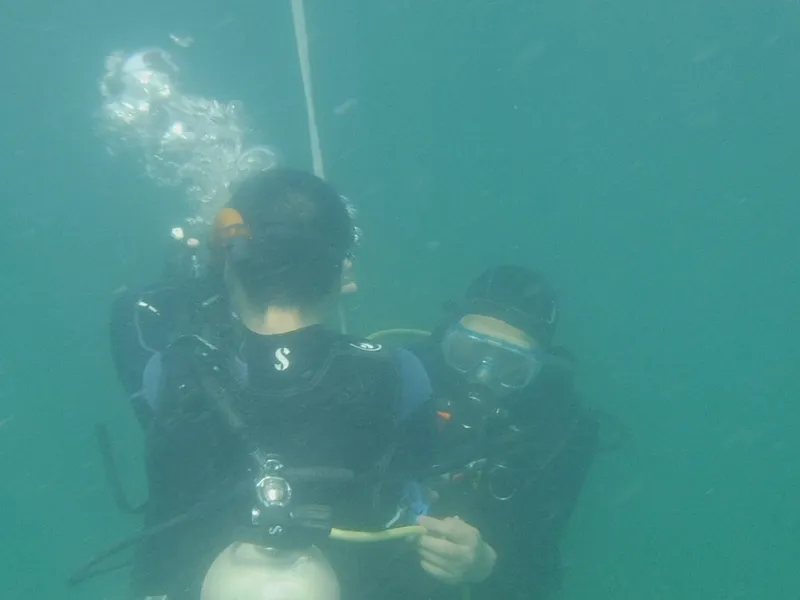 diving